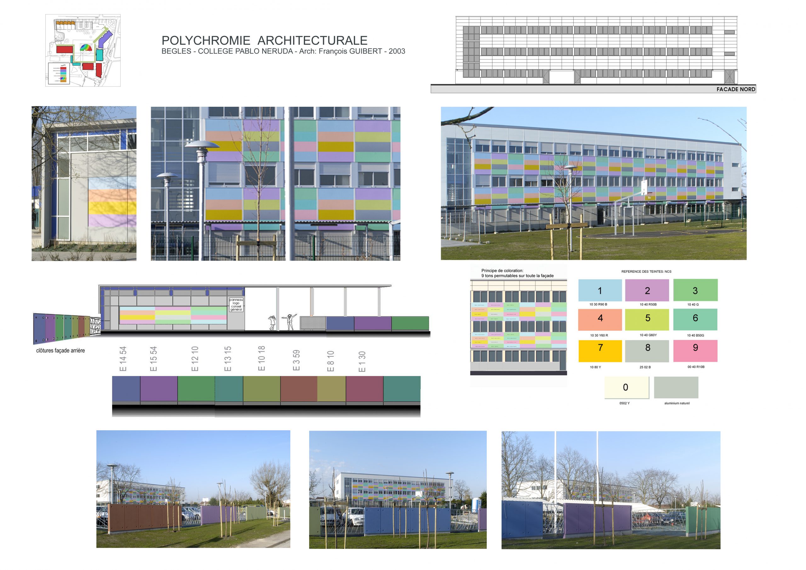 Collège Bégles-Chromo-architecture-arch François Guibert