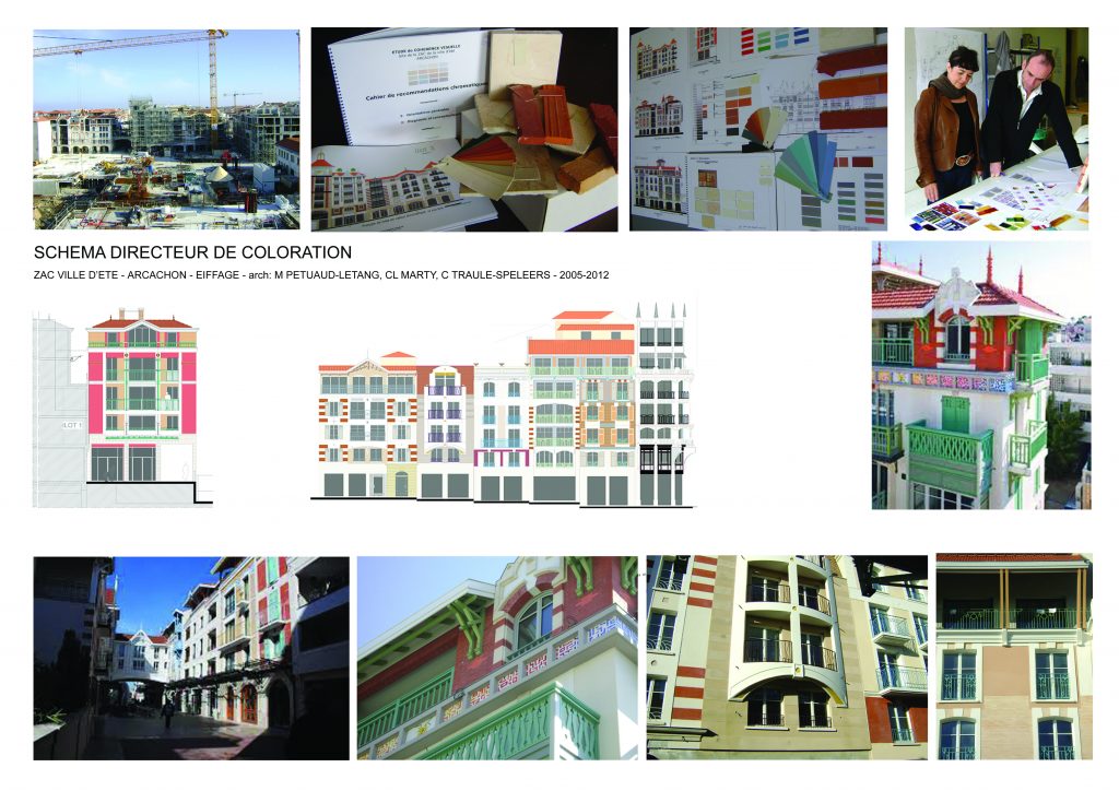ZAC Arcachon-Urbanisme-Schéma directeur de coloration-arch M.Pétuaud Létang, Cl Marty,C. Traule Speleer