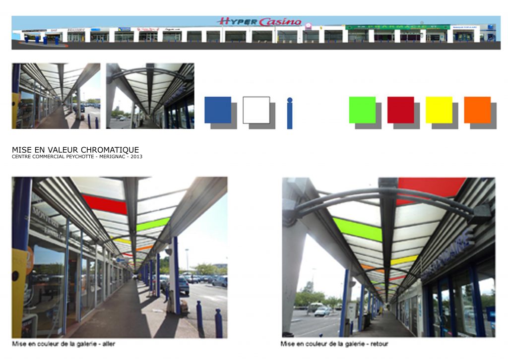Hypercasino Mérignac-coloration des coursives