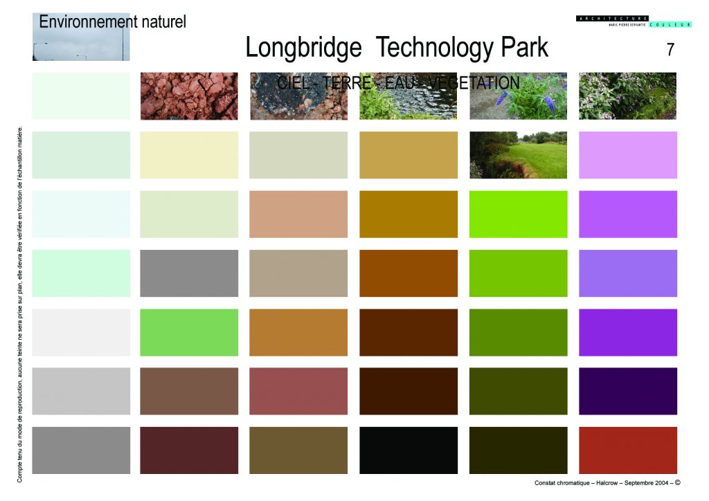 Constat chromatique-Terre/eau/végétation