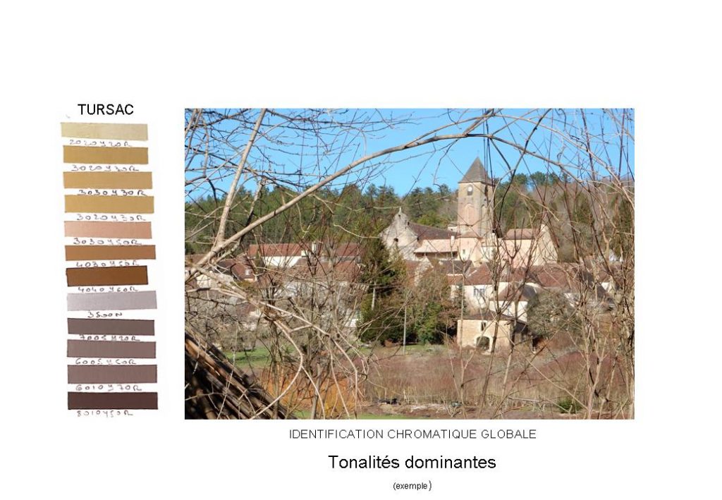 Vallée de la Vèzère-constat chromatique-Tonalités dominantes